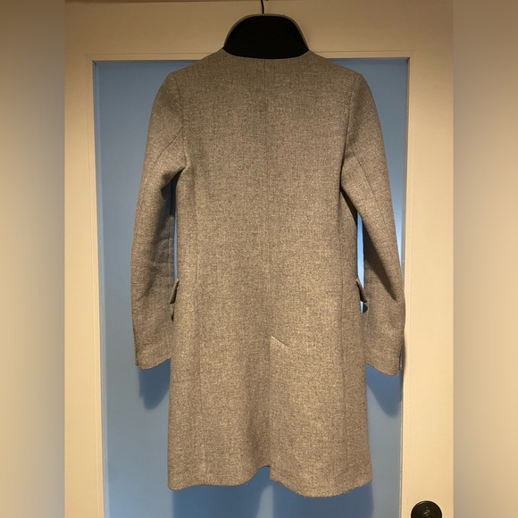 Zara Gray Long Coat - Picture 3 of 6